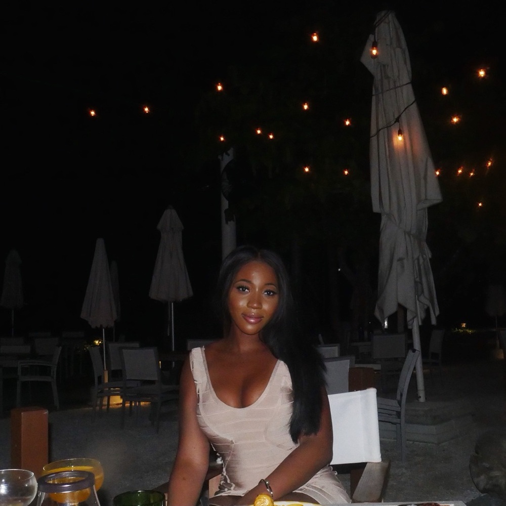 Herve Leger Cream Mini Dress